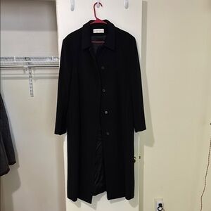 Vintage Albert Nipon Long Black Coat